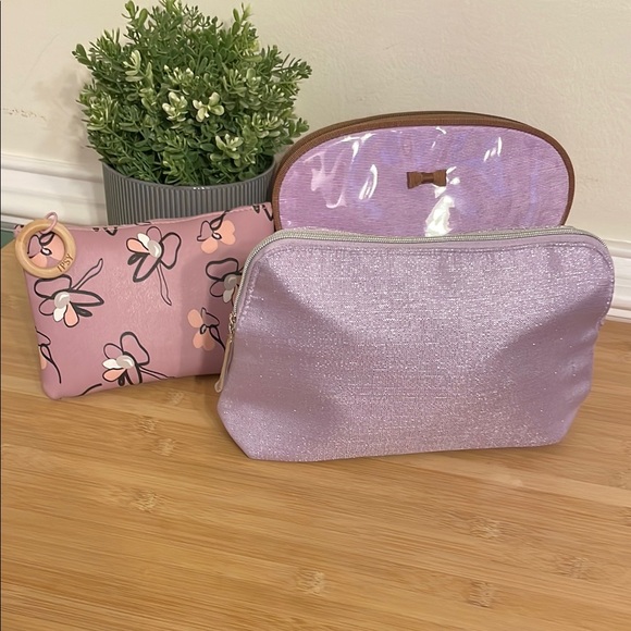 A Bundle of three # NWOT # Lavender Cosmetic Bag Set - Picture 3 of 8